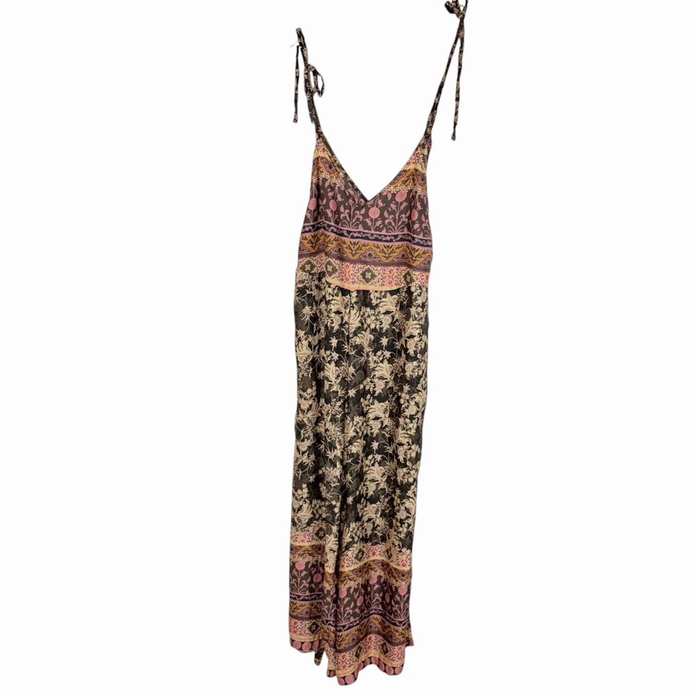 Free People Wide Leg Jumpsuit Brown Multicolor - Picture 4 of 13